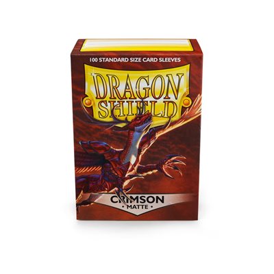 Sleeves - Dragon Shield Matte: Crimson | All Aboard Games