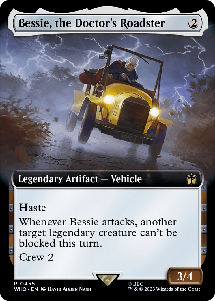 Bessie, the Doctor's Roadster (Extended Art) [Doctor Who] | All Aboard Games