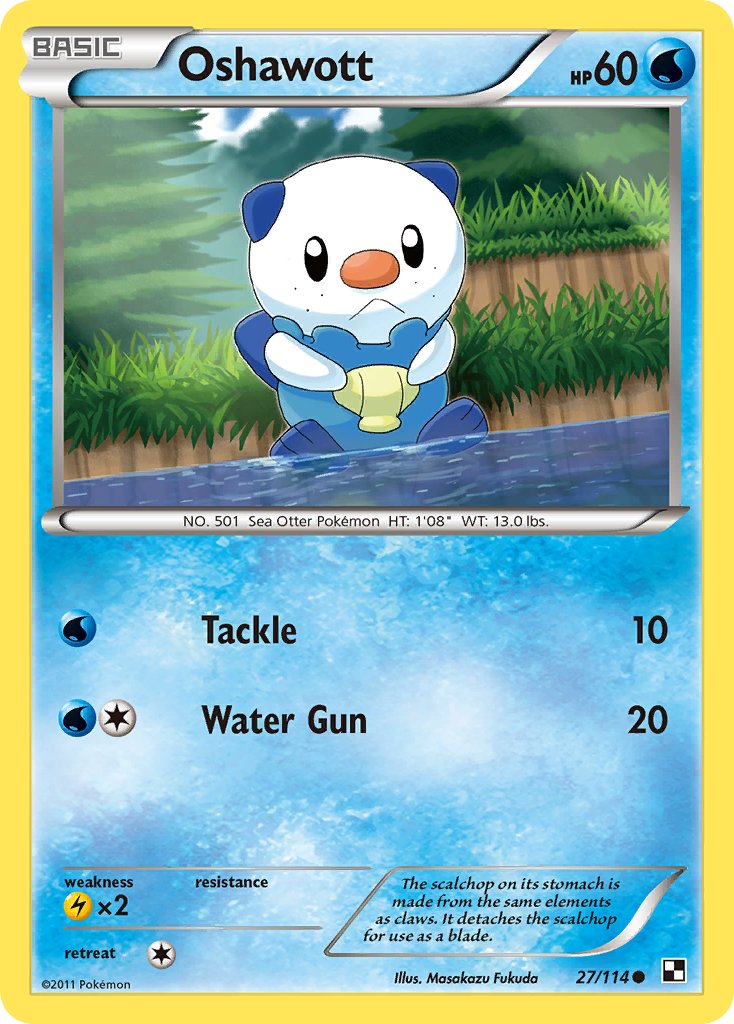 Oshawott (27/114) [Alternate Art Promos] | All Aboard Games