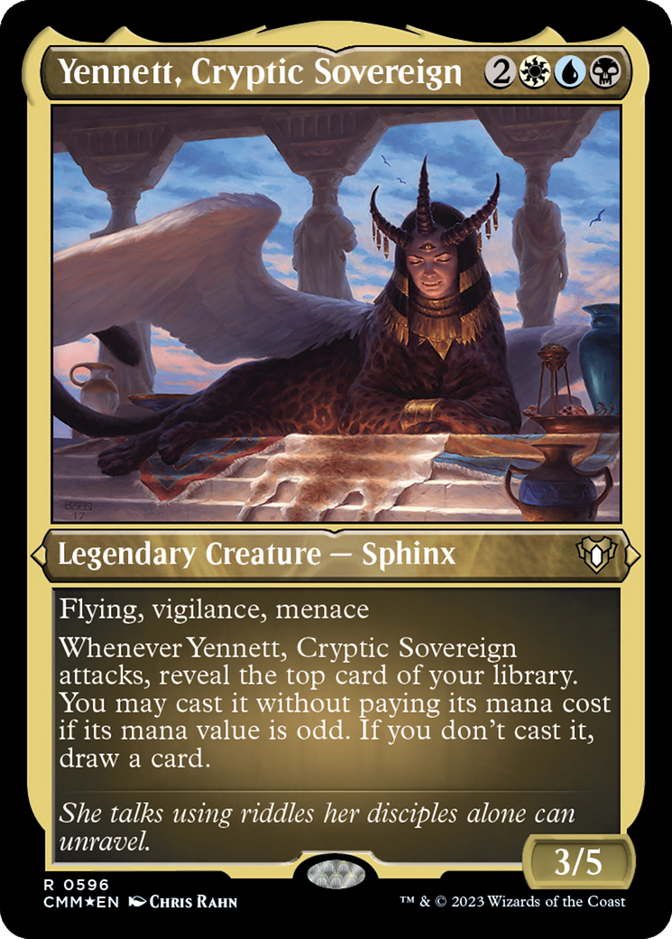 Yennett, Cryptic Sovereign (Foil Etched) [Commander Masters] | All Aboard Games