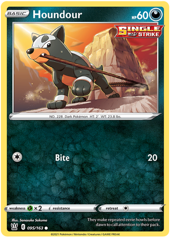 Houndour (095/163) [Sword & Shield: Battle Styles] | All Aboard Games