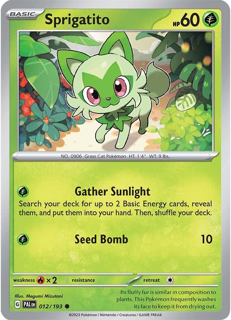 Sprigatito (012/193) [Scarlet & Violet: Paldea Evolved] | All Aboard Games