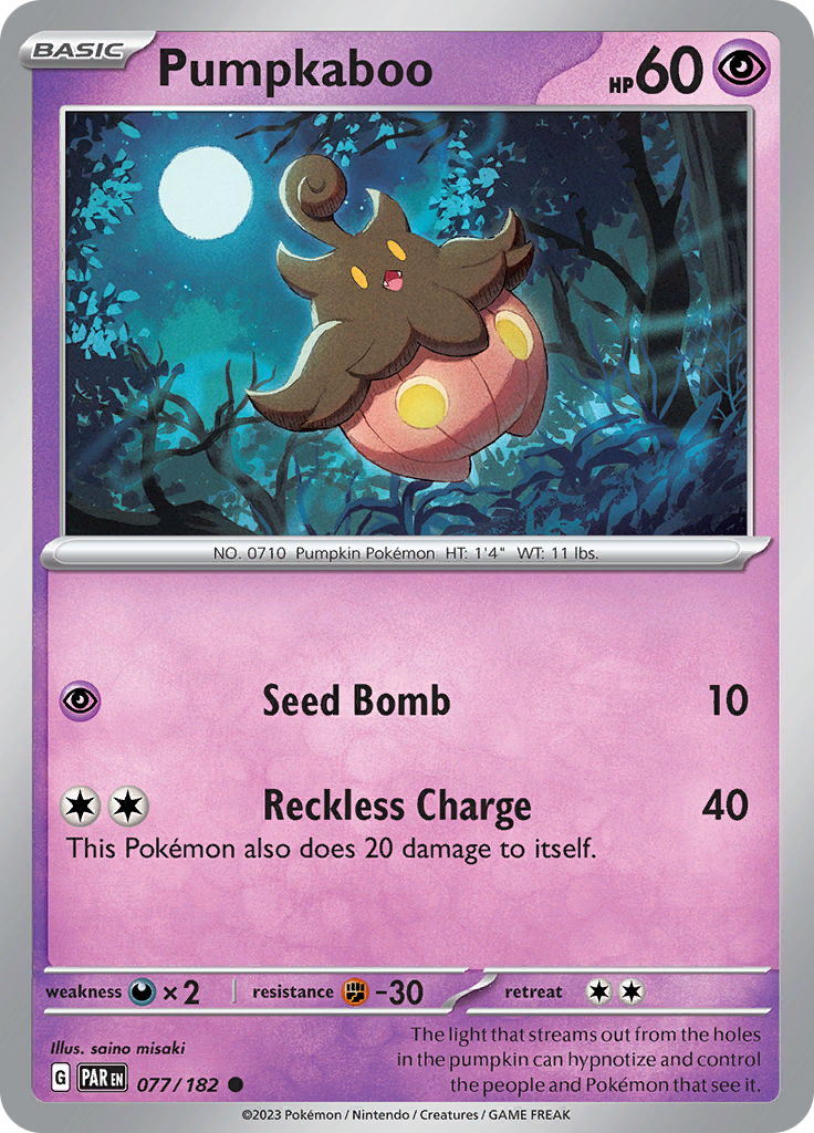 Pumpkaboo (077/182) [Scarlet & Violet: Paradox Rift] | All Aboard Games