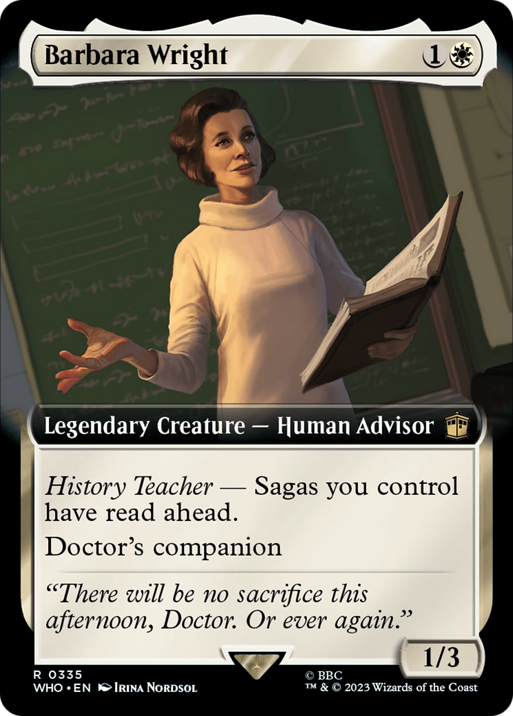 Barbara Wright (Extended Art) [Doctor Who] | All Aboard Games