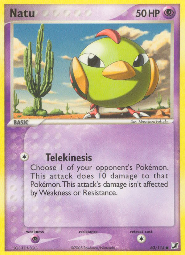 Natu (63/115) [EX: Unseen Forces] | All Aboard Games