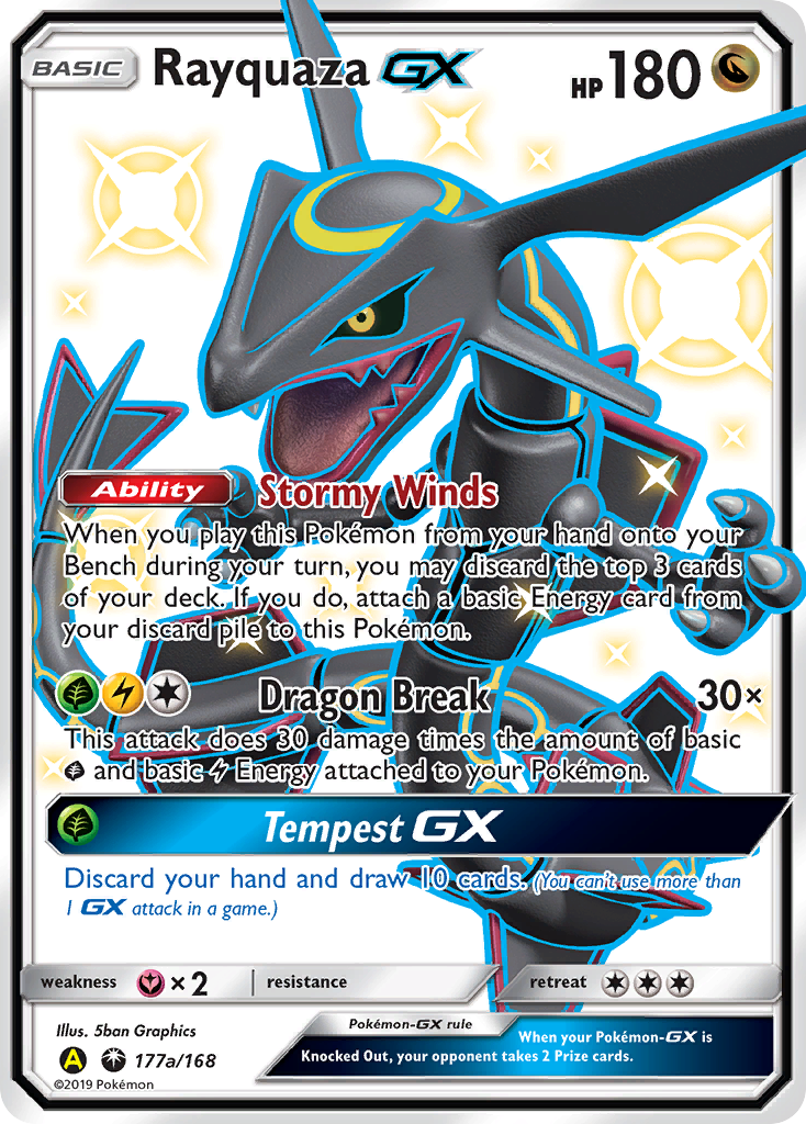 Rayquaza GX (177a/168) [Alternate Art Promos] | All Aboard Games