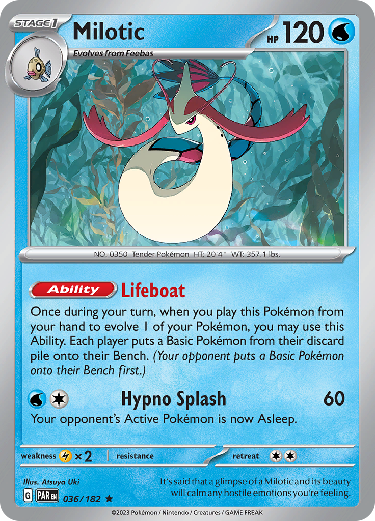 Milotic (036/182) [Scarlet & Violet: Paradox Rift] | All Aboard Games