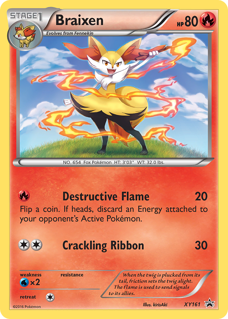 Braixen (XY161) [XY: Black Star Promos] | All Aboard Games