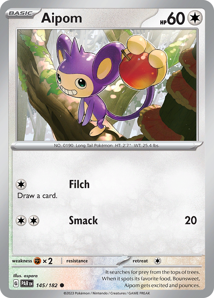 Aipom (145/182) [Scarlet & Violet: Paradox Rift] | All Aboard Games