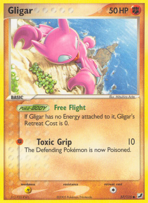 Gligar (57/115) [EX: Unseen Forces] | All Aboard Games