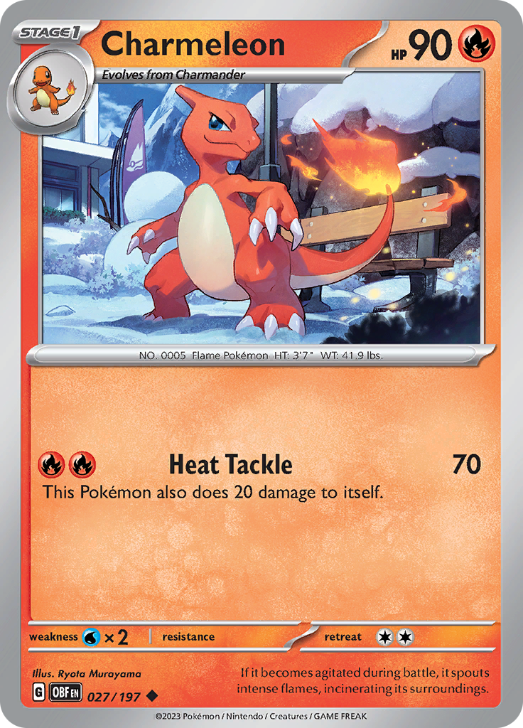 Charmeleon (027/197) [Scarlet & Violet: Obsidian Flames] | All Aboard Games