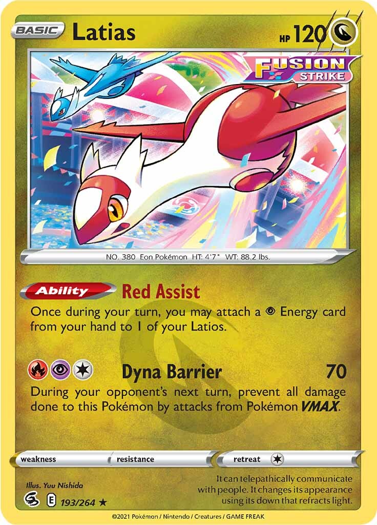 Latias (193/264) [Sword & Shield: Fusion Strike] | All Aboard Games