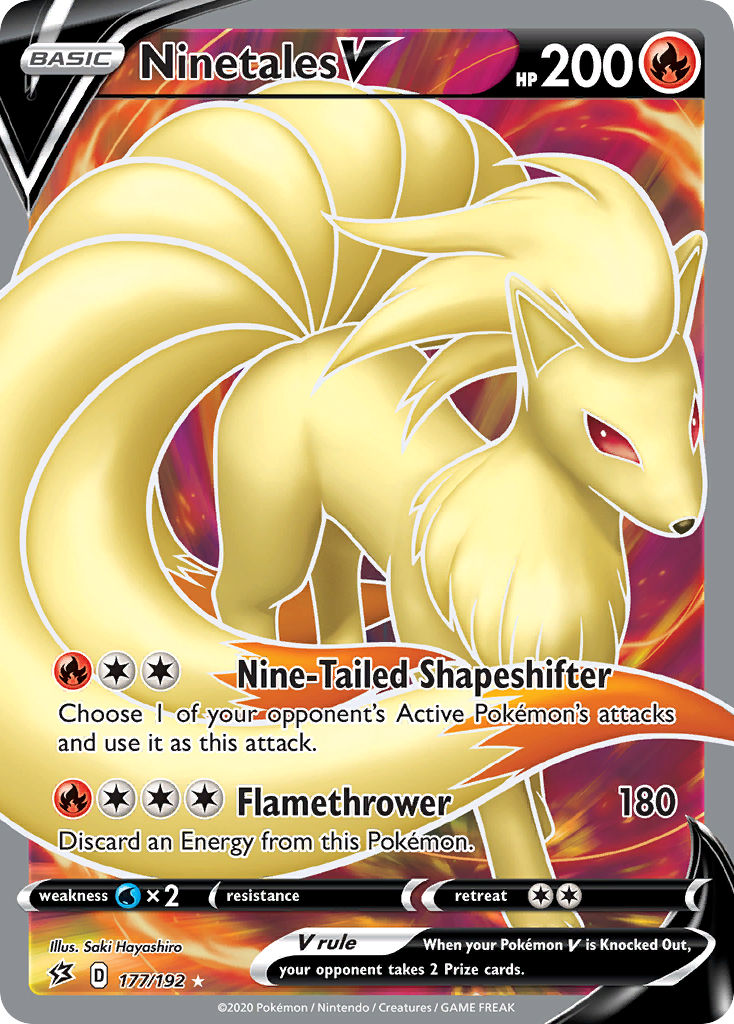 Ninetales V (177/192) [Sword & Shield: Rebel Clash] | All Aboard Games