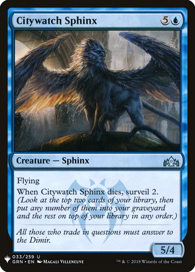 Citywatch Sphinx [Mystery Booster] | All Aboard Games