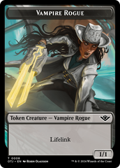 Vampire Rogue // Plot Double-Sided Token [Outlaws of Thunder Junction Tokens] | All Aboard Games