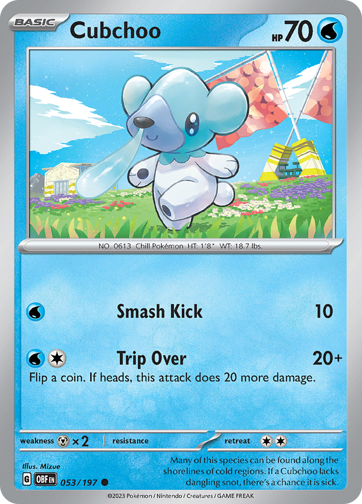 Cubchoo (053/197) [Scarlet & Violet: Obsidian Flames] | All Aboard Games