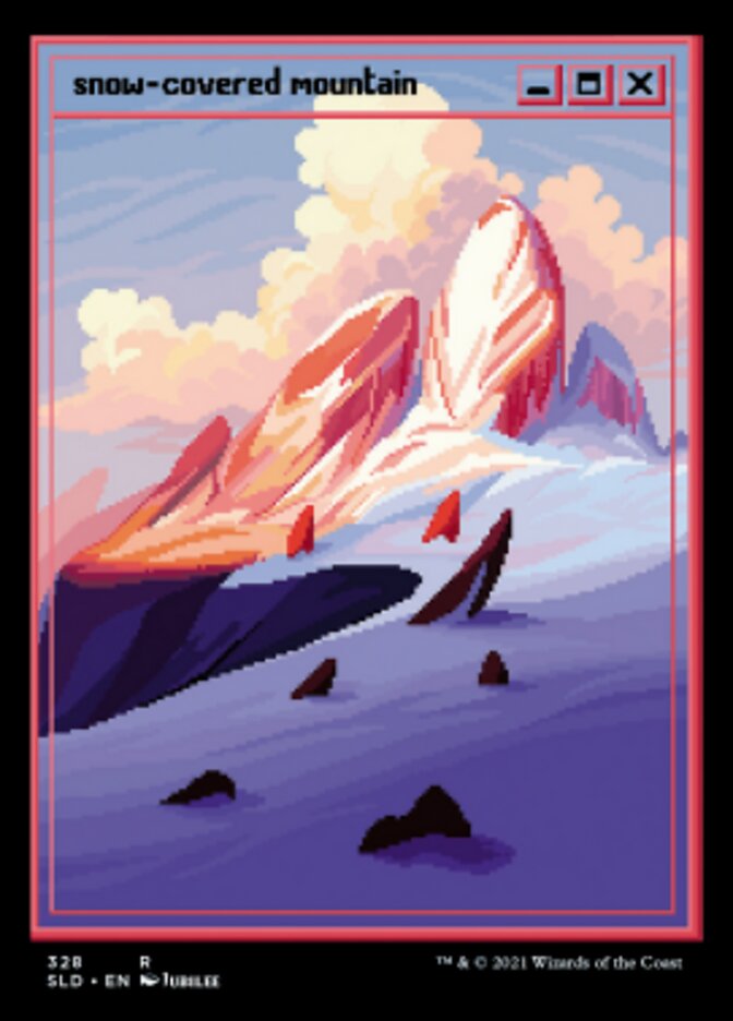 Snow-Covered Mountain (328) [Secret Lair Drop Series] | All Aboard Games