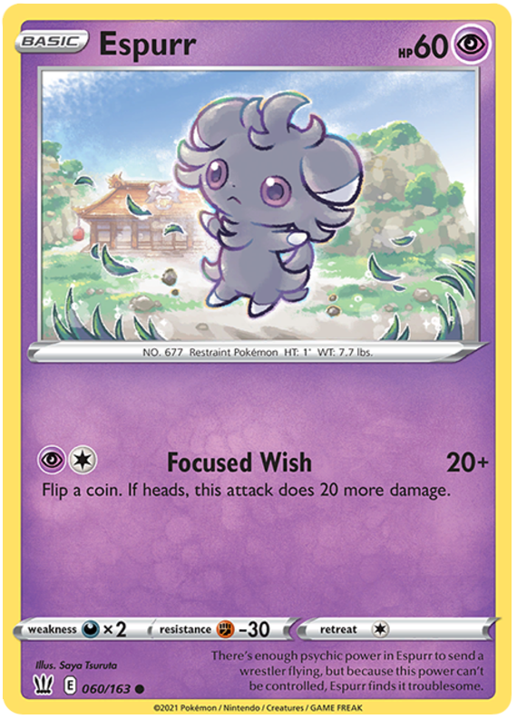 Espurr (060/163) [Sword & Shield: Battle Styles] | All Aboard Games