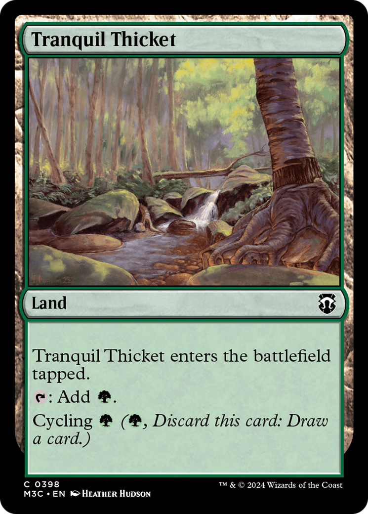 Tranquil Thicket (Ripple Foil) [Modern Horizons 3 Commander] | All Aboard Games