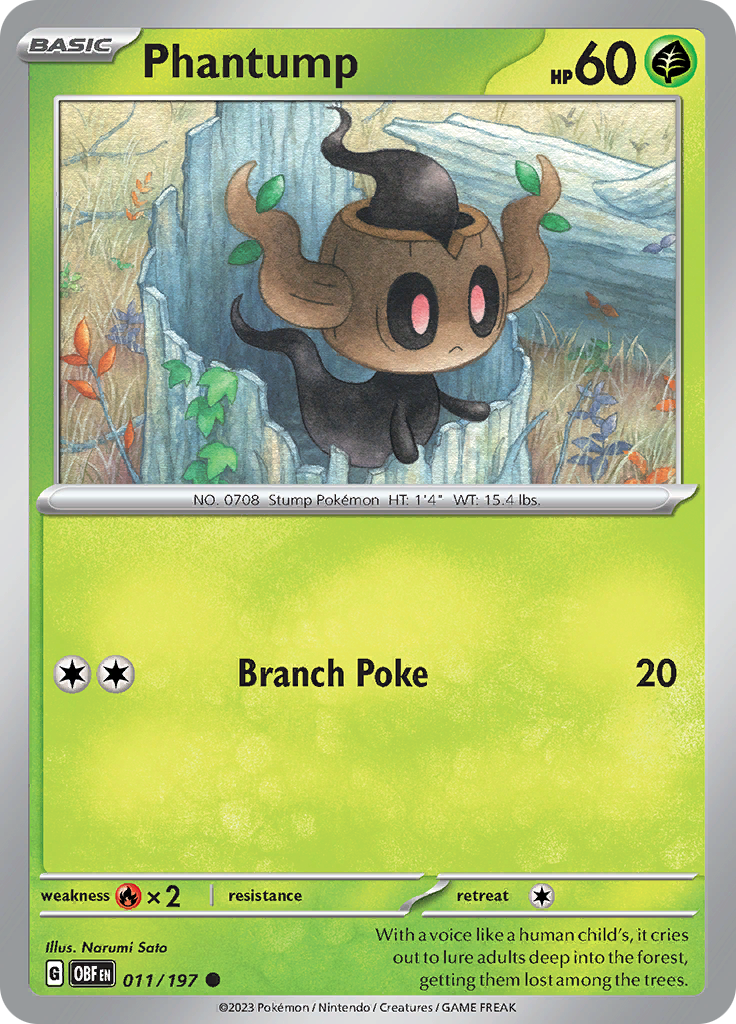 Phantump (011/197) [Scarlet & Violet: Obsidian Flames] | All Aboard Games