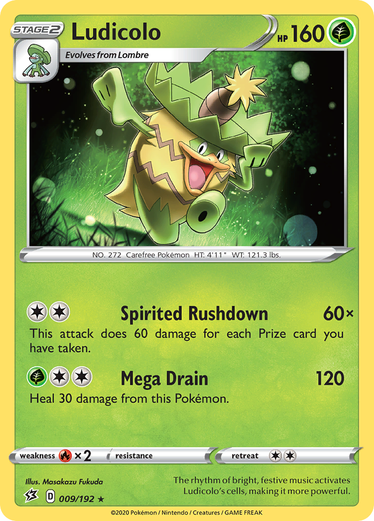 Ludicolo (009/192) [Sword & Shield: Rebel Clash] | All Aboard Games