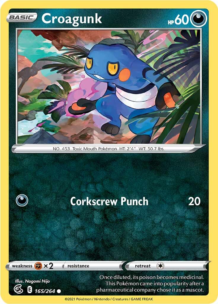 Croagunk (165/264) [Sword & Shield: Fusion Strike] | All Aboard Games