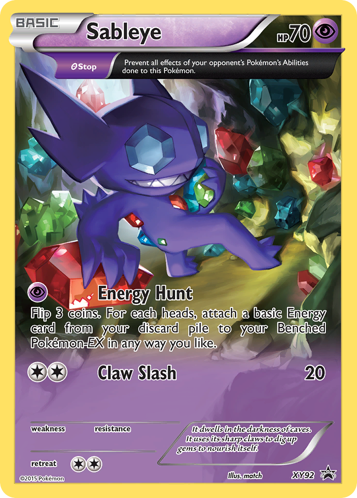 Sableye (XY92) [XY: Black Star Promos] | All Aboard Games