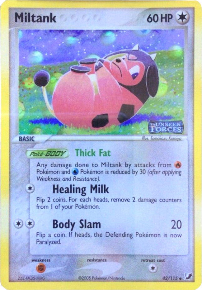 Miltank (42/115) (Stamped) [EX: Unseen Forces] | All Aboard Games