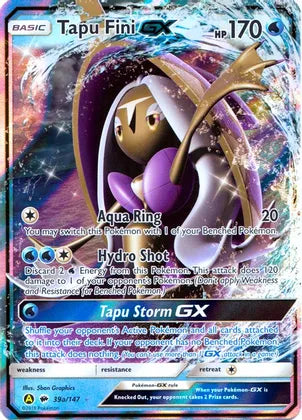 Tapu Fini GX (39a/147) [Alternate Art Promos] | All Aboard Games