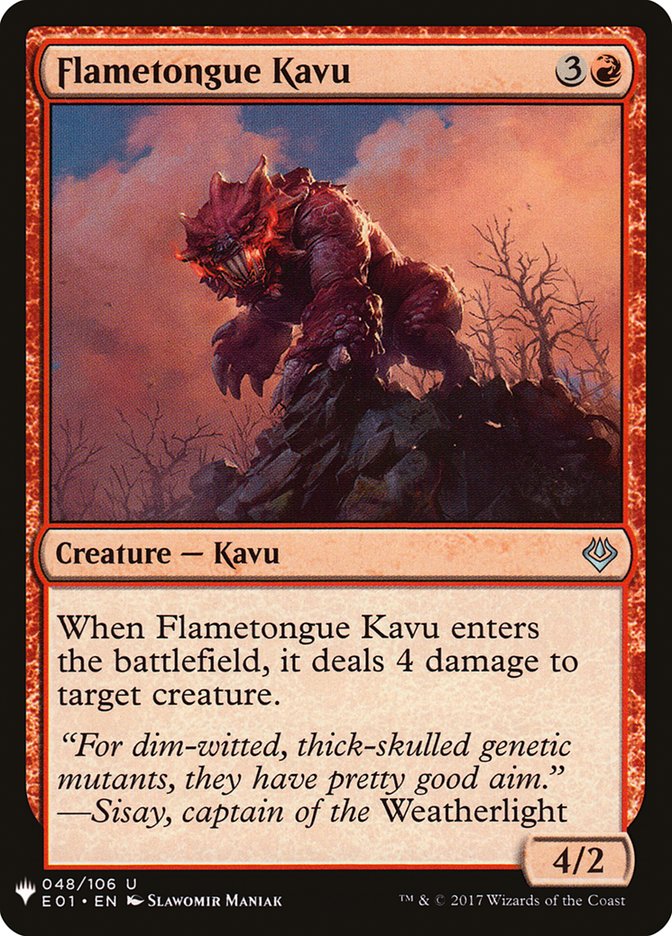 Flametongue Kavu [Mystery Booster] | All Aboard Games