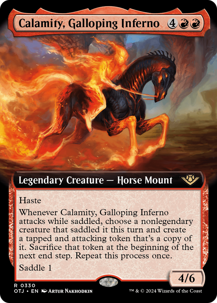 Calamity, Galloping Inferno (Extended Art) [Outlaws of Thunder Junction] | All Aboard Games
