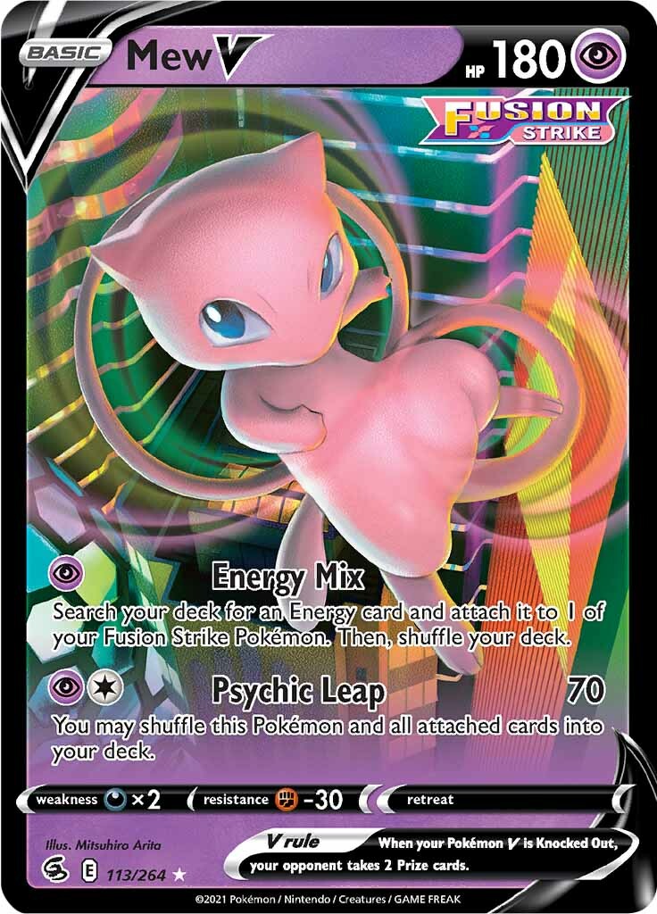 Mew V (113/264) [Sword & Shield: Fusion Strike] | All Aboard Games