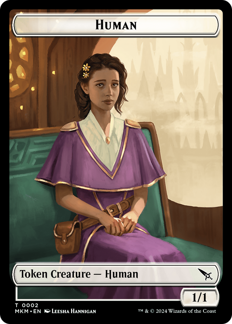 Detective // Human Double-Sided Token [Murders at Karlov Manor Tokens] | All Aboard Games