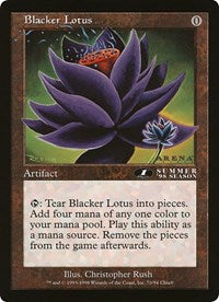 Blacker Lotus (Oversized) [Oversize Cards] | All Aboard Games