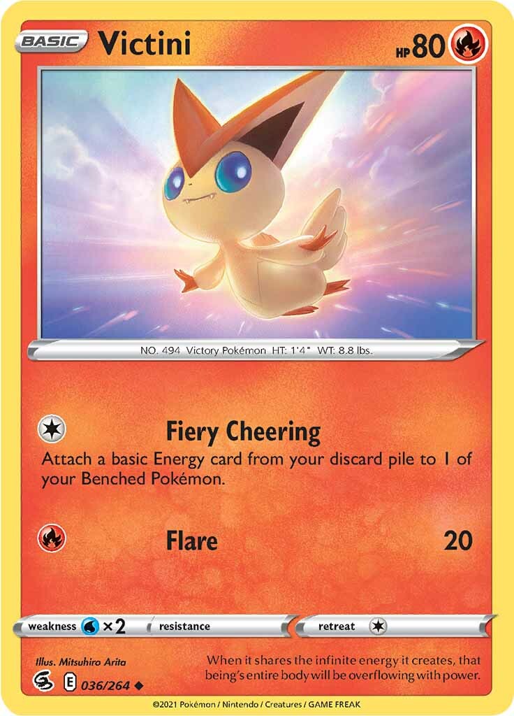 Victini (036/264) [Sword & Shield: Fusion Strike] | All Aboard Games