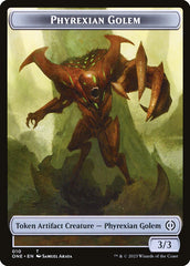 Phyrexian Goblin // Phyrexian Golem Double-Sided Token [Phyrexia: All Will Be One Tokens] | All Aboard Games