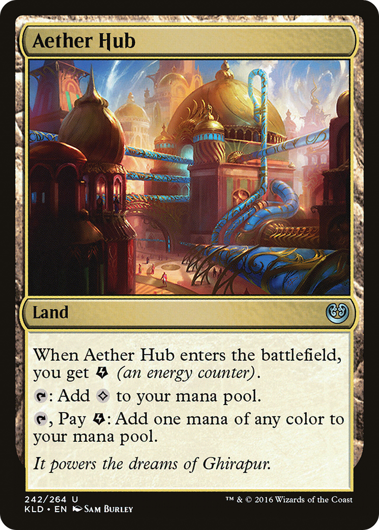 Aether Hub (Ripple Foil) [Modern Horizons 3 Commander] | All Aboard Games