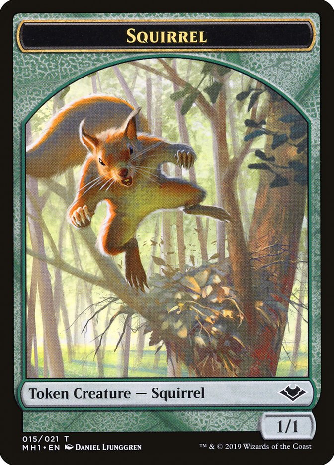 Bird (003) // Squirrel (015) Double-Sided Token [Modern Horizons Tokens] | All Aboard Games