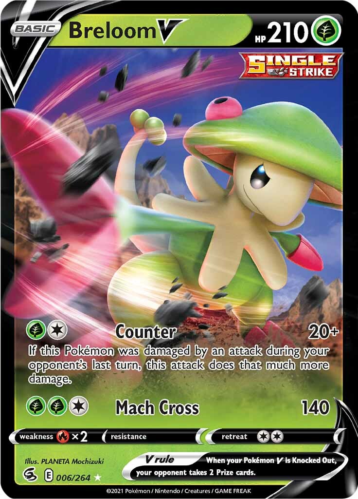 Breloom V (006/264) [Sword & Shield: Fusion Strike] | All Aboard Games