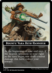 Bounty: Vara Beth Hannifer // Bounty Rules Double-Sided Token [Outlaws of Thunder Junction Commander Tokens] | All Aboard Games