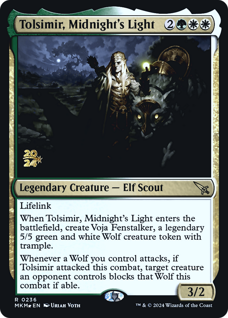 Tolsimir, Midnight's Light [Murders at Karlov Manor Prerelease Promos] | All Aboard Games