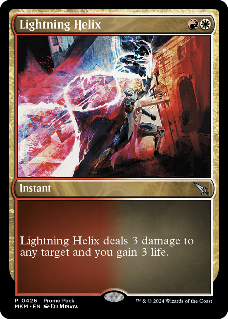 Lightning Helix (Promo Pack) [Murders at Karlov Manor Promos] | All Aboard Games