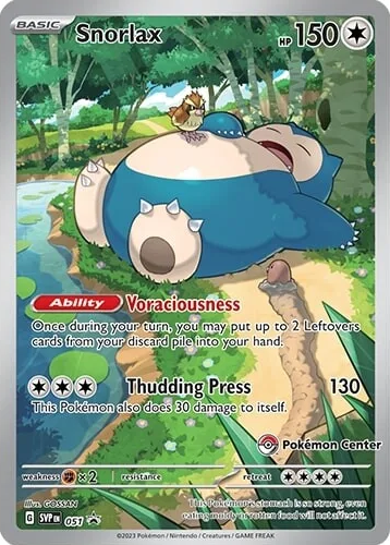 Snorlax (051) (Pokemon Center) [Scarlet & Violet: Black Star Promos] | All Aboard Games