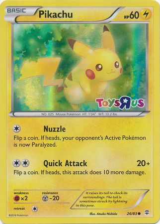 Pikachu (26/83) (Toys R Us Promo) [Miscellaneous Cards] | All Aboard Games