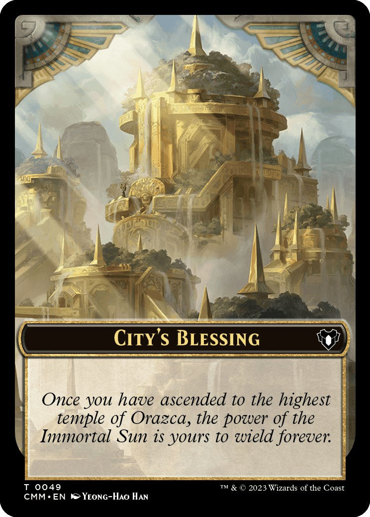 City's Blessing // Rat Double-Sided Token [Commander Masters Tokens] | All Aboard Games