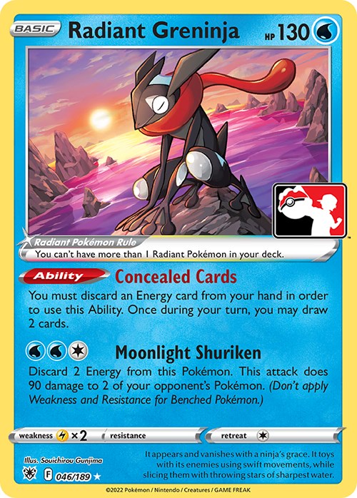 Radiant Greninja (046/189) [Prize Pack Series Three] | All Aboard Games