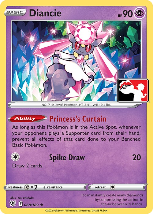 Diancie (068/189) [Prize Pack Series Three] | All Aboard Games