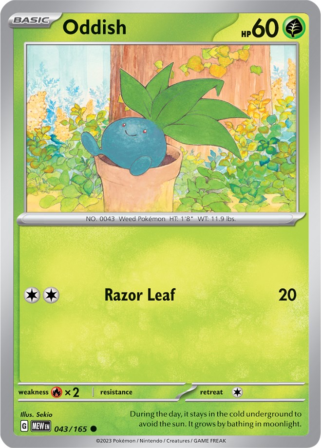 Oddish (043/165) [Scarlet & Violet: 151] | All Aboard Games