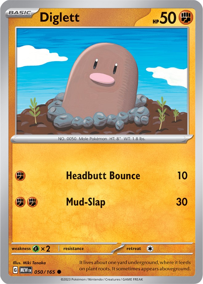 Diglett (050/165) [Scarlet & Violet: 151] | All Aboard Games