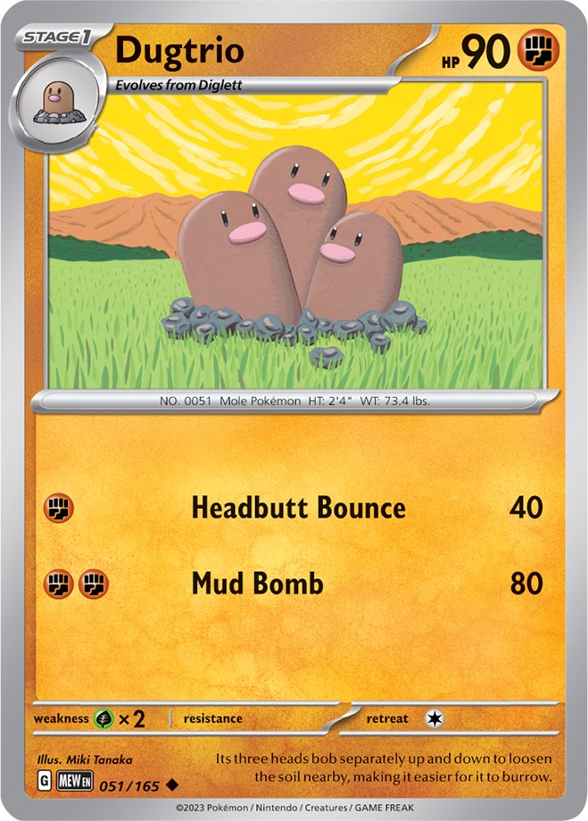 Dugtrio (051/165) [Scarlet & Violet: 151] | All Aboard Games